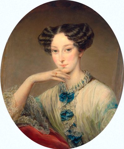 大公マリア・アレクサンドロヴナの肖像、1824～1880年、c1850。 作： Christina Robertson