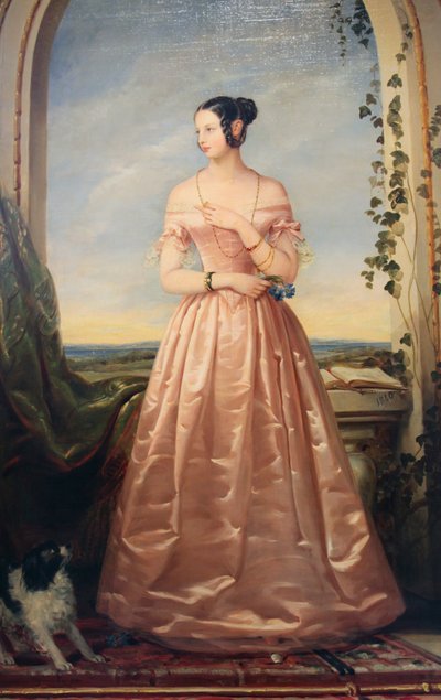 「大公妃アレクサンドラ・ニコラエヴナの肖像」、1840年。 作： Christina Robertson