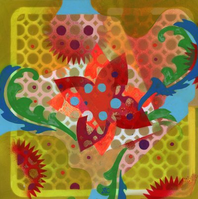 Mediation 39, c. 2017 (パネルにアクリル) 作： Christina Saj