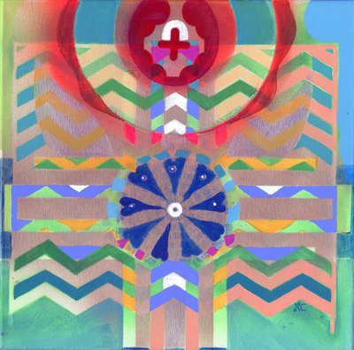 Meditation 30, c. 2017 (キャンバスにアクリル) 作： Christina Saj