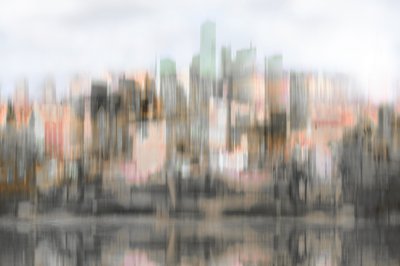 抽象的な都市の映り込み 作： Christina Sillen