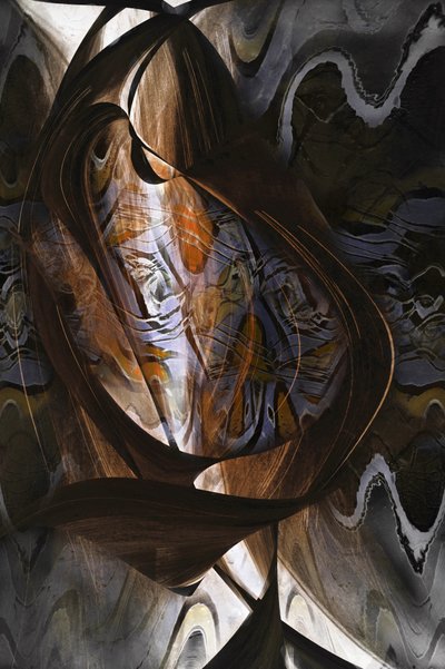 抽象的な渦巻く形態 作： Christina Sillen
