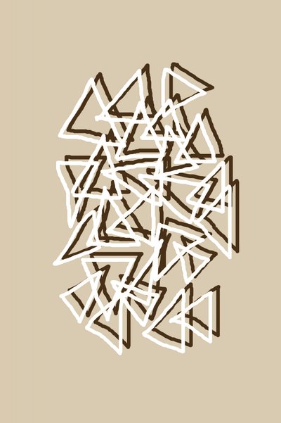 動的幾何学的三角形 作： Christina Sillen