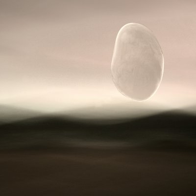 浮かぶ小石の風景 作： Christina Sillen