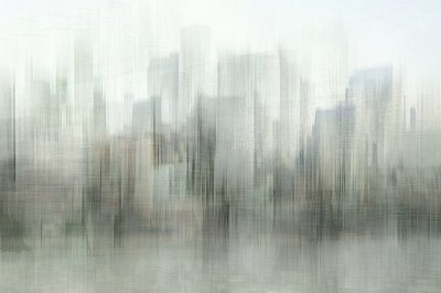 霧に包まれた街のスカイライン 作： Christina Sillen