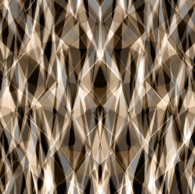 温かみのある幾何学的抽象画 作： 
