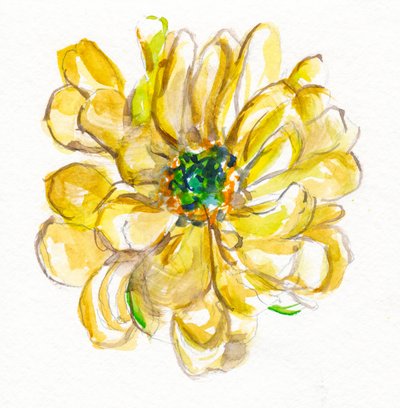 繊細な黄色の花 作： 