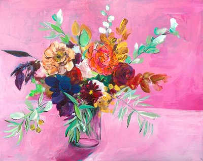 鮮やかな花束 作： 