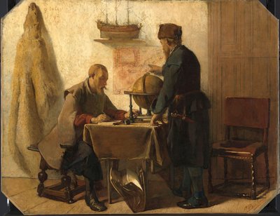 Heemskerck と Barents が極北への 2 回目の遠征を計画 作： Christoffel Bisschop