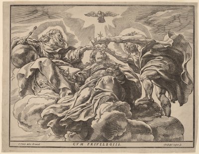 聖母の戴冠式 作： Christoffel Jegher after Sir Peter Paul Rubens
