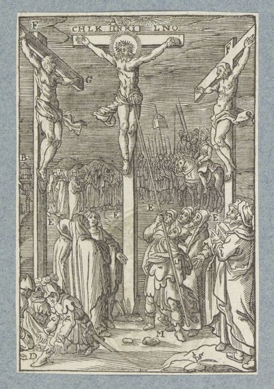 十字架上のキリスト 作： Christoffel van Sichem (II)