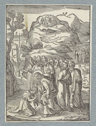 キリストはハンセン病患者を癒す 作： Christoffel van Sichem (II)