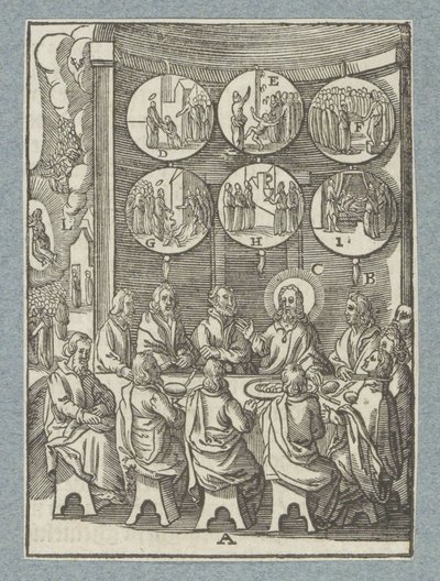 キリストは使徒たちに最後に現れます 作： Christoffel van Sichem (II)