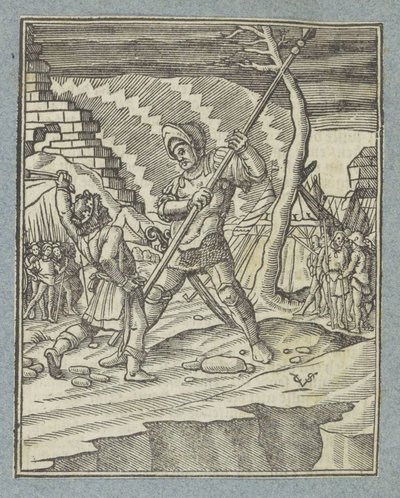 ダビデがゴリアテを倒す 作： Christoffel van Sichem (II)