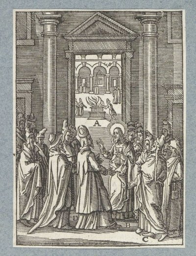 サドカイ人とパリサイ人との論争 作： Christoffel van Sichem (II)