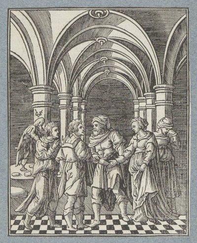 トビアスとサラの結婚 作： Christoffel van Sichem (II)
