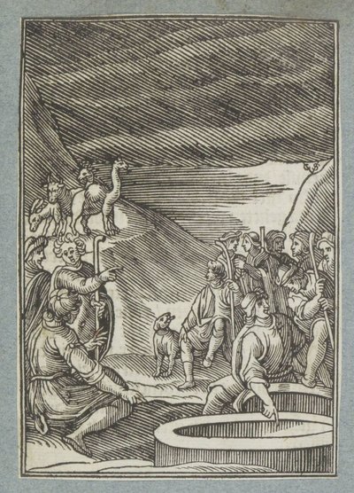 ジョセフは穴に投げ込まれます 作： Christoffel van Sichem (II)