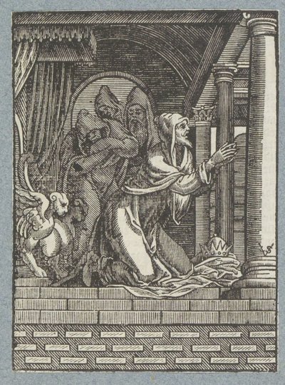 ニネベの王は苦行をする 作： Christoffel van Sichem (II)