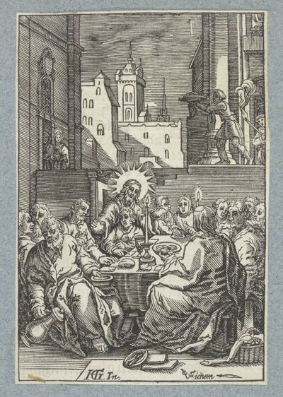最後の晩餐 作： Christoffel van Sichem (II)