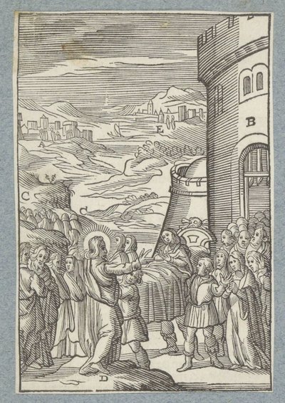 ナインのやもめの息子の復活 作： Christoffel van Sichem (II)