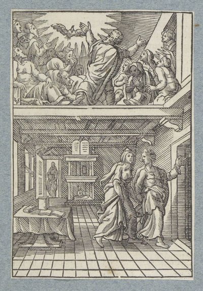 聖霊の注ぎ 作： Christoffel van Sichem (II)