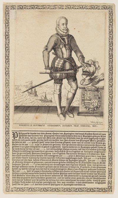 スペイン王フィリップ2世 作： Christoffel van Sichem I