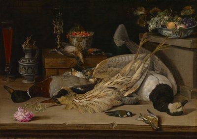 死んだ鳥のいる静物 作： Christoffel van den Berghe