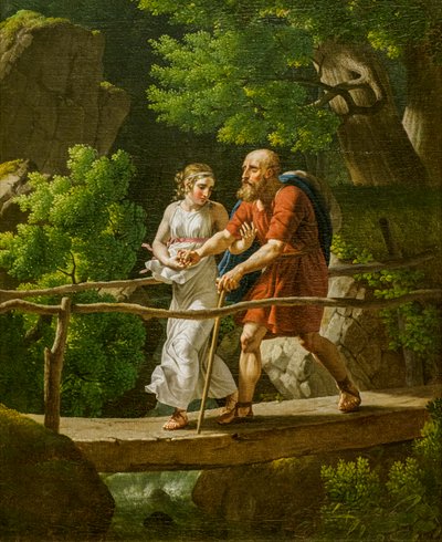 オイディプスとアンチゴーヌ 作： Christoffer-Wilhelm Eckersberg