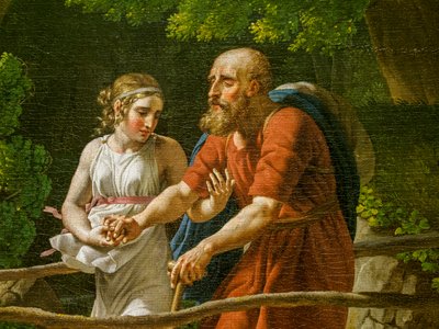 オイディプスとアンチゴーヌ、詳細 作： Christoffer-Wilhelm Eckersberg