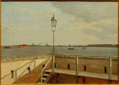 トレクロナー要塞からコペンハーゲンまでの距離の眺め 作： Christoffer Wilhelm Eckersberg