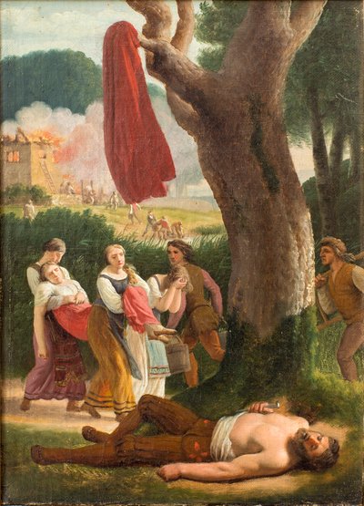 ハグバードとシグネ、1820 年以前。 作： Christoffer Wilhelm Eckersberg