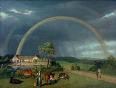 Spejlsby on Mönのファーム 作： Christoffer Wilhelm Eckersberg