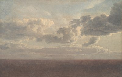 海上の雲の研究 作： Christoffer Wilhelm Eckersberg