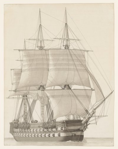 ロシア・ラインの船舶 作： Christoffer Wilhelm Eckersberg