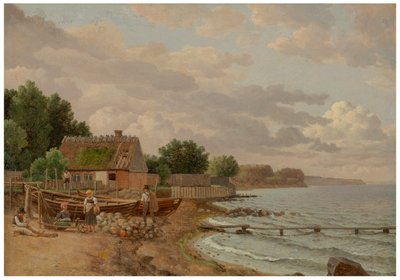 タールベックからの眺め（タールベックからのパーティー） 作： Christoffer Wilhelm Eckersberg