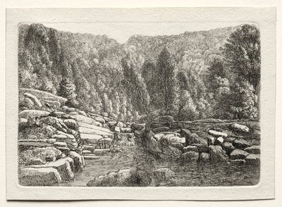 山の水、c。 1790～1800年。 作： Christoph Nathe