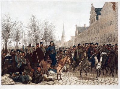 1813年3月18日、ハンブルクのコサック-クリストフ、ズール 作： Christoph Suhr