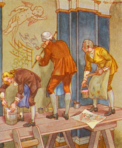 装飾画家（カラーリトグラフ） 作： Christophe (1856 1945)