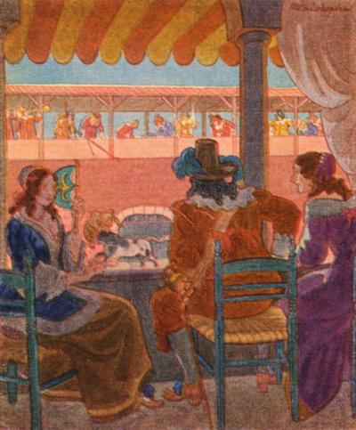 ティアツヴィンガー／動物小屋（カラーリトグラフ） 作： Christophe (1856 1945)