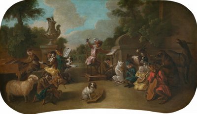 シンジェリー：コンサート、c。 1739年。 作： Christophe Huet
