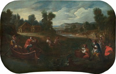 歌手: フィッシャーマン, c. 1739年。 作： Christophe Huet