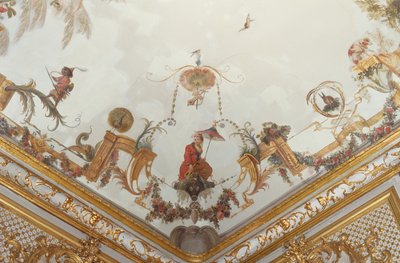 The Grande Singerie、詳細、1735年頃（壁画） 作： Christophe Huet