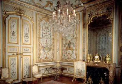 クリストフ・ユエ（1700-1759）による「猿の内閣」または「ラ・グランド・シングリー」の眺め 1737年 シャンティイ、コンデ美術館 作： Christophe Huet