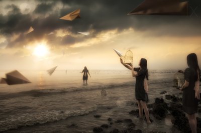 『自由の紙飛行機の夢』 作： Christophe Kiciak