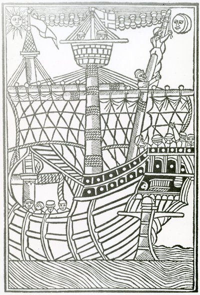 「インディーズの一般史」1547年のカラヴェル 作： Christopher Columbus