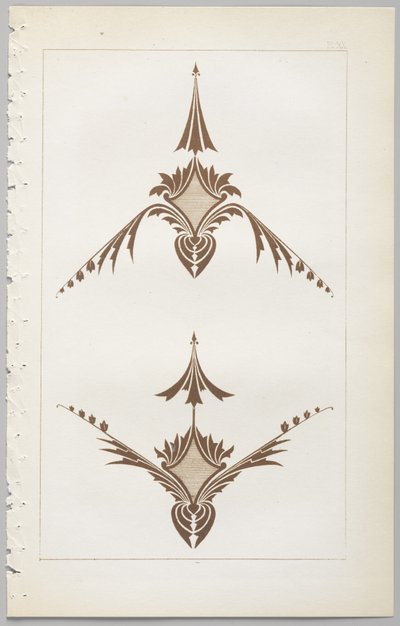 装飾デザインの芸術：付録付き、花が開く日の時間を示す、Day＆Son、ロンドン、1862年発行 作： Christopher Dresser