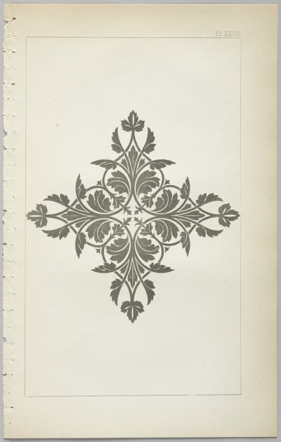 装飾デザインの芸術：付録付き、花が開く日の時間を示す、Day＆Son、ロンドン、1862年発行 作： Christopher Dresser