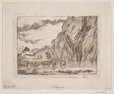 山の風景 作： Christopher Friederich Köppen
