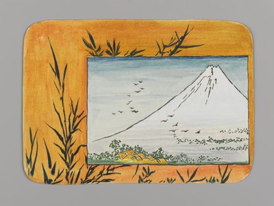 竹と富士（紙にトイレ） 作： Christopher Grant La Farge