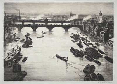 ロンドン橋 作： Christopher Richard Wynne Nevinson